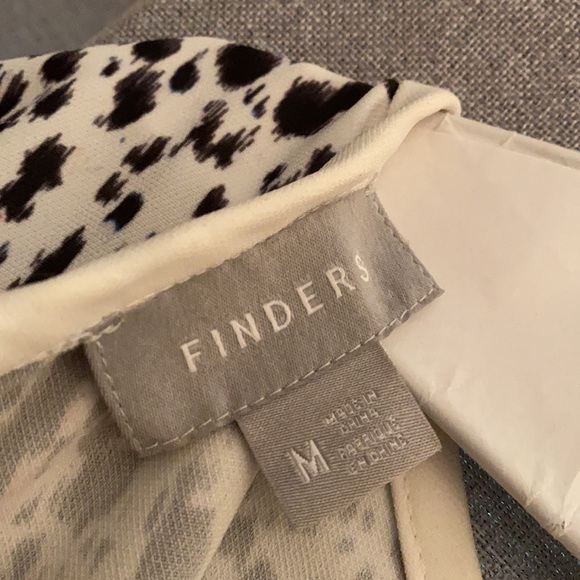 Ikat black, whit and pale pink print shift dress - Picture 6 of 6